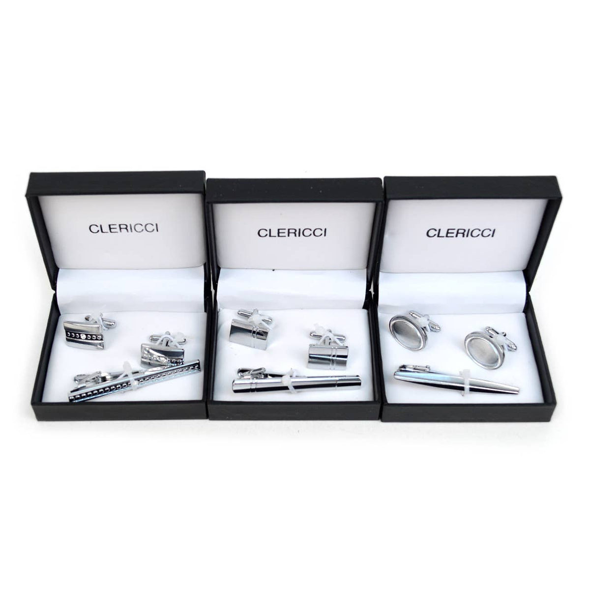 Executive Cufflink and Tie Bar Set with Gift Box
