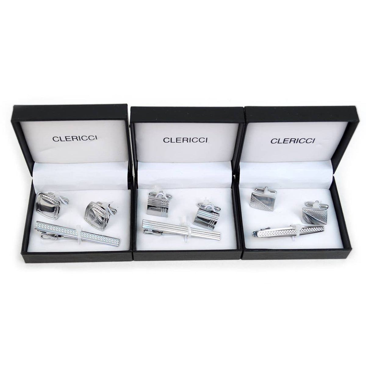 Executive Cufflink and Tie Bar Set with Gift Box