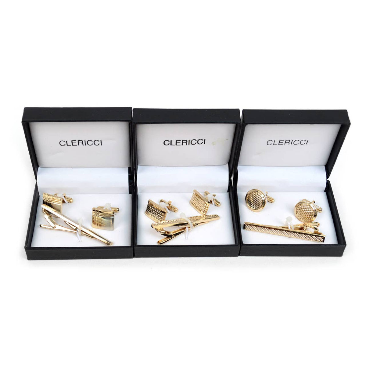 Executive Cufflink and Tie Bar Set with Gift Box